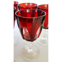 Rode glazen (6 stuks)